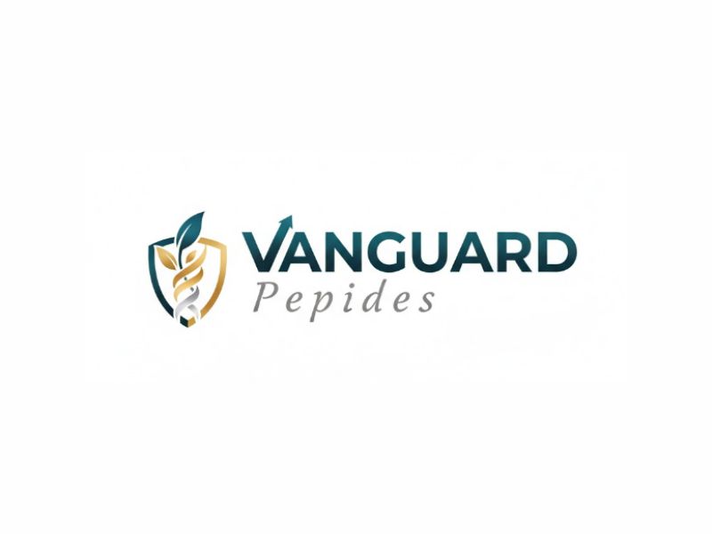 Vanguard Peptides logo design by Greenlight