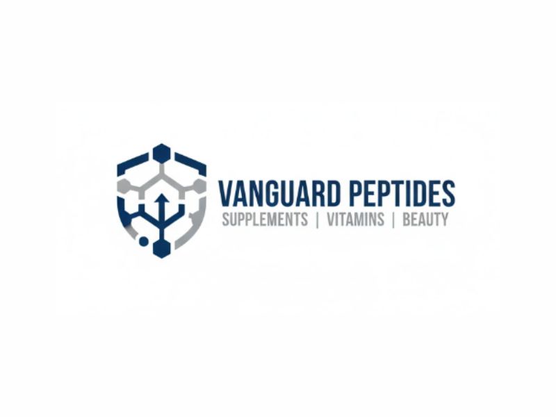 Vanguard Peptides logo design by Greenlight