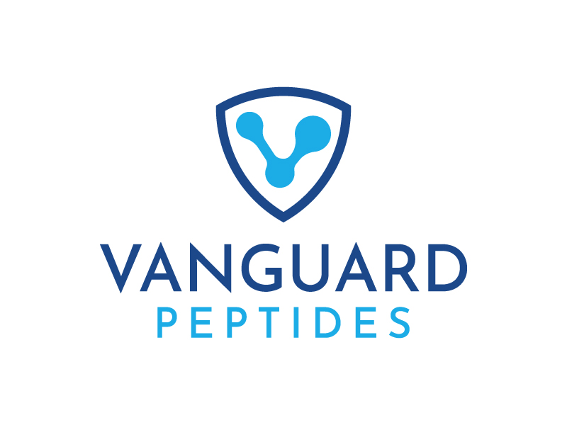 Vanguard Peptides logo design by yans