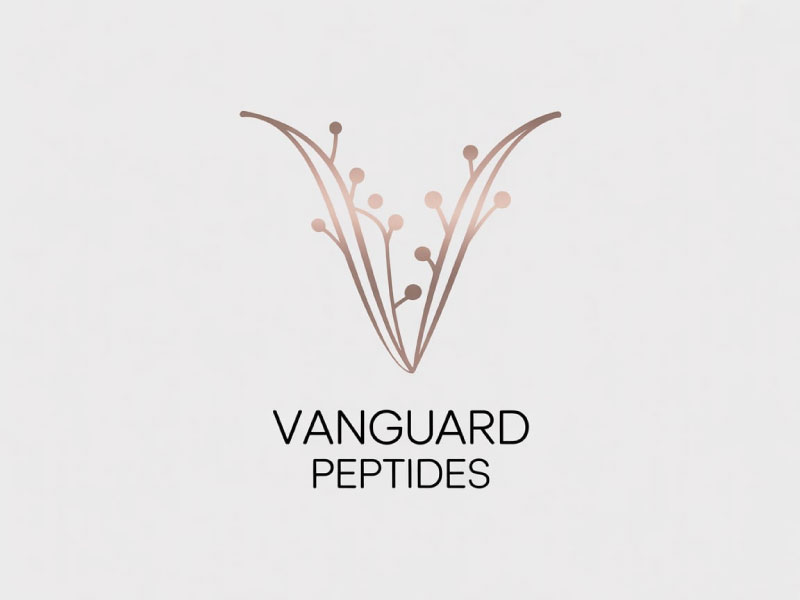 Vanguard Peptides logo design by M Fariid