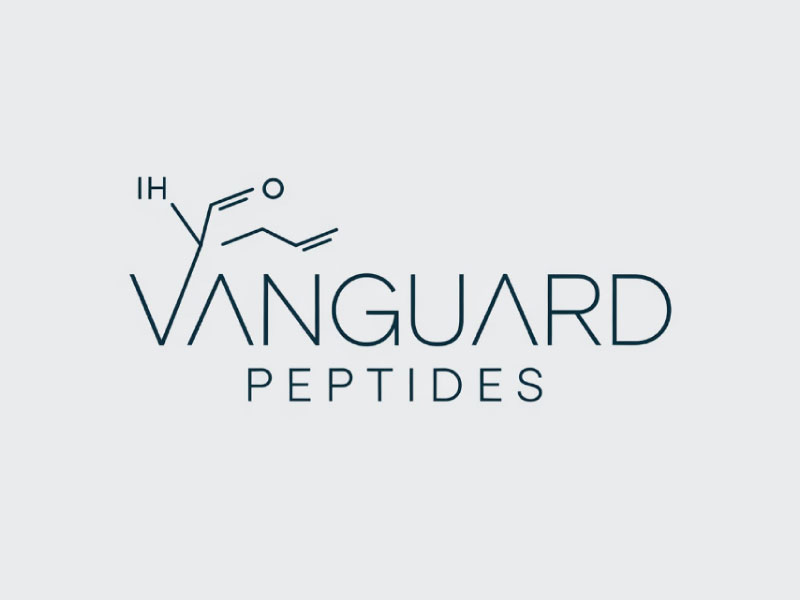 Vanguard Peptides logo design by M Fariid