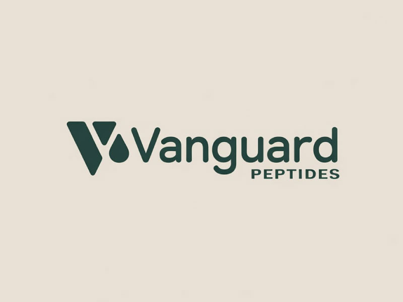 Vanguard Peptides logo design by M Fariid