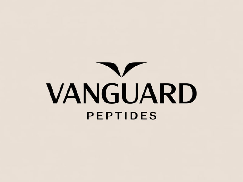 Vanguard Peptides logo design by M Fariid
