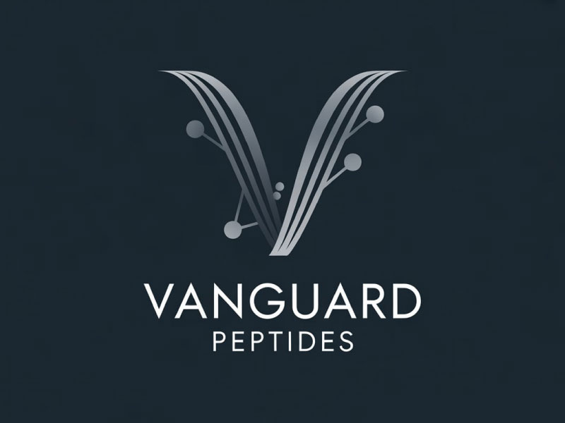 Vanguard Peptides logo design by M Fariid
