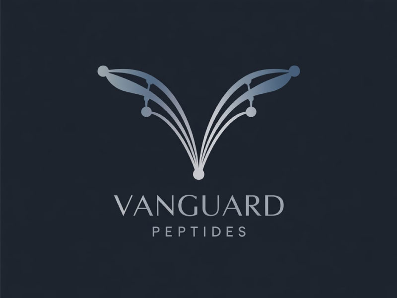 Vanguard Peptides logo design by M Fariid