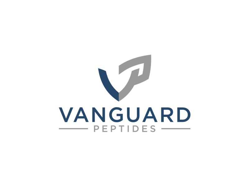 Vanguard Peptides logo design by Artomoro