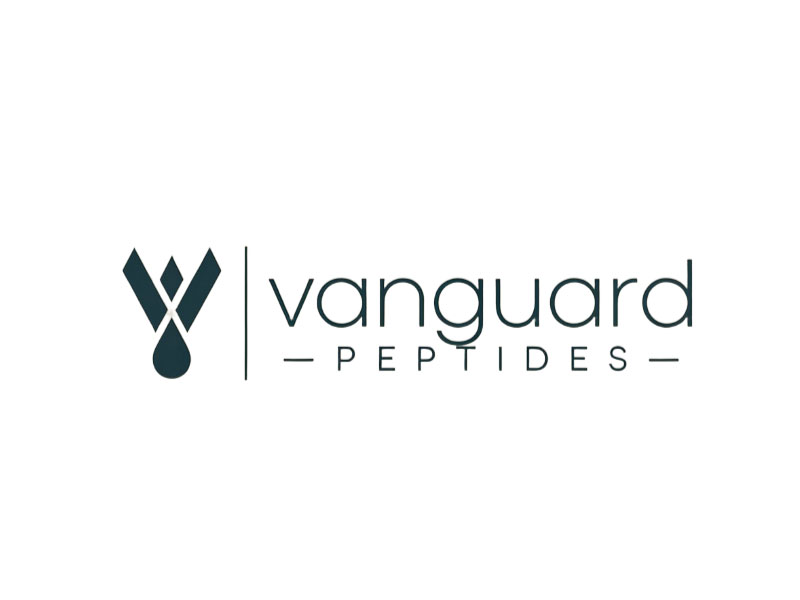 Vanguard Peptides logo design by M Fariid