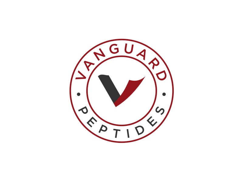 Vanguard Peptides logo design by Artomoro