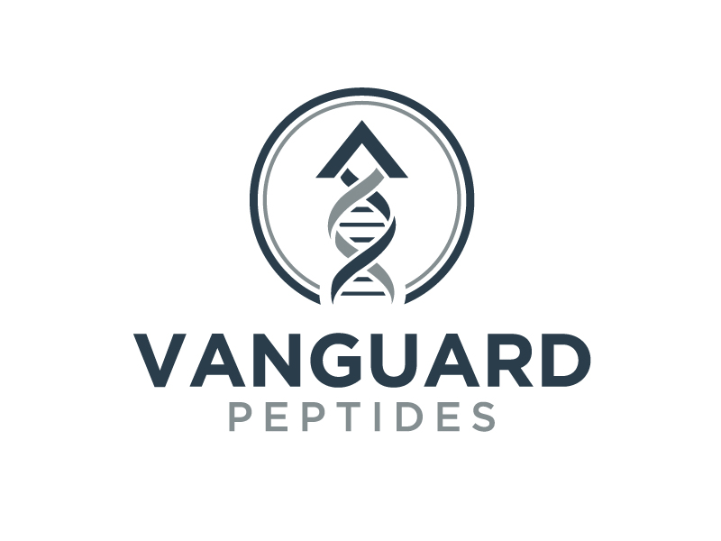Vanguard Peptides logo design by Vins
