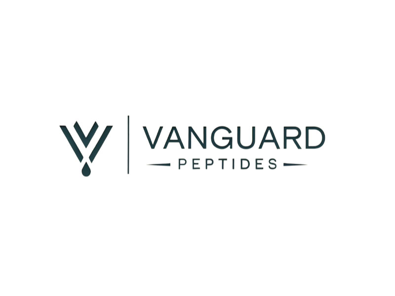 Vanguard Peptides logo design by M Fariid