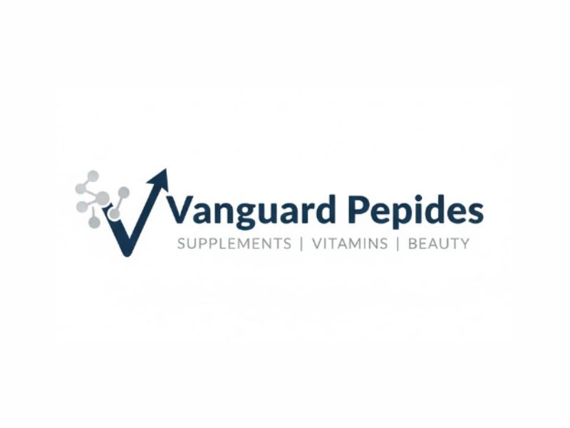 Vanguard Peptides logo design by Greenlight