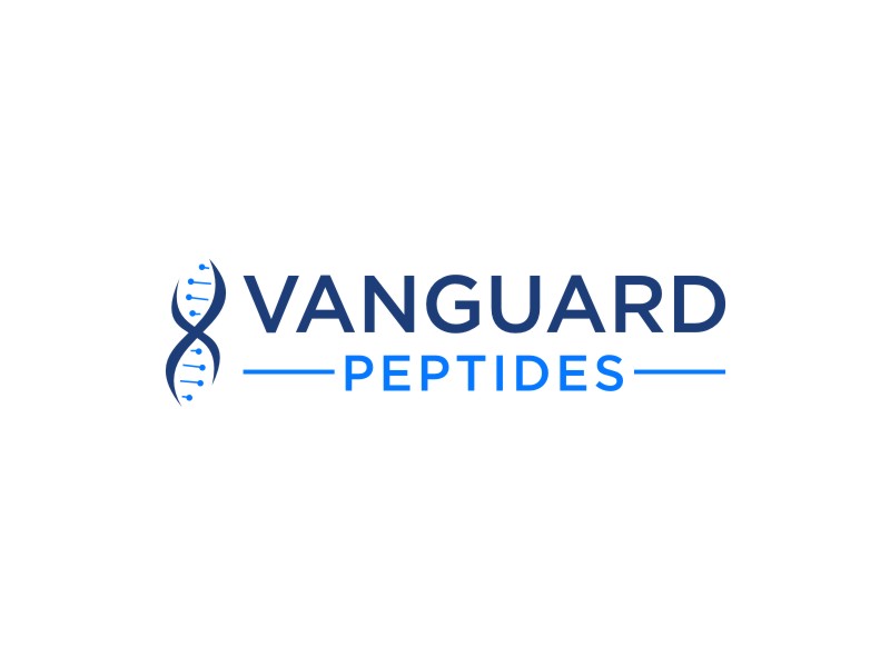 Vanguard Peptides logo design by johana