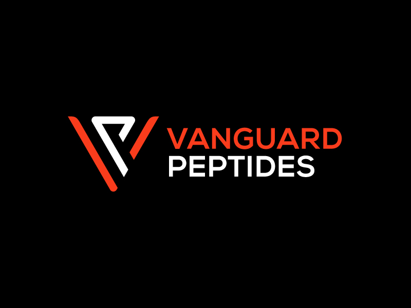 Vanguard Peptides logo design by sanworks