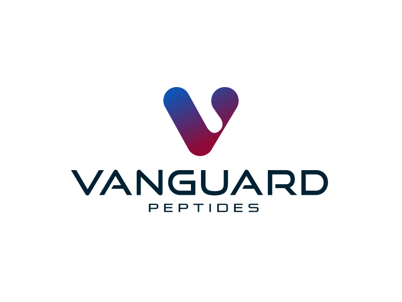 Vanguard Peptides logo design by sanworks
