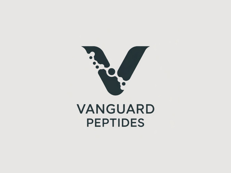 Vanguard Peptides logo design by Poki