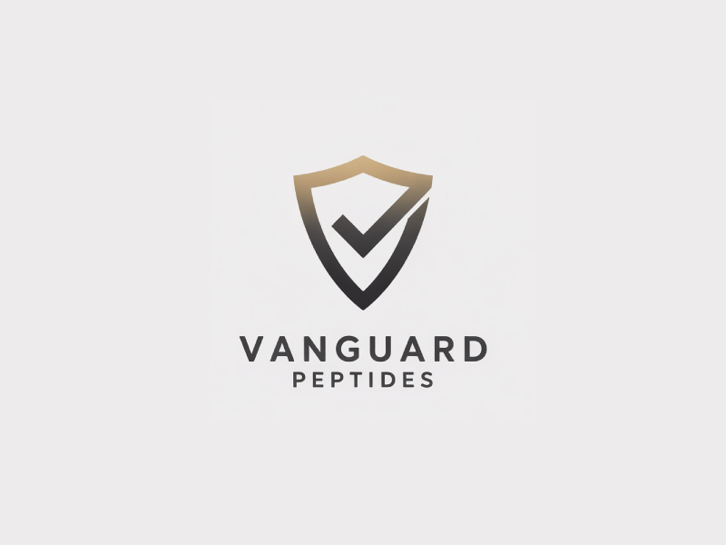 Vanguard Peptides logo design by Poki