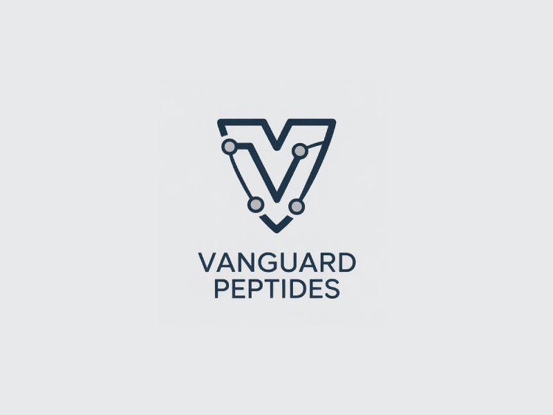 Vanguard Peptides logo design by Poki