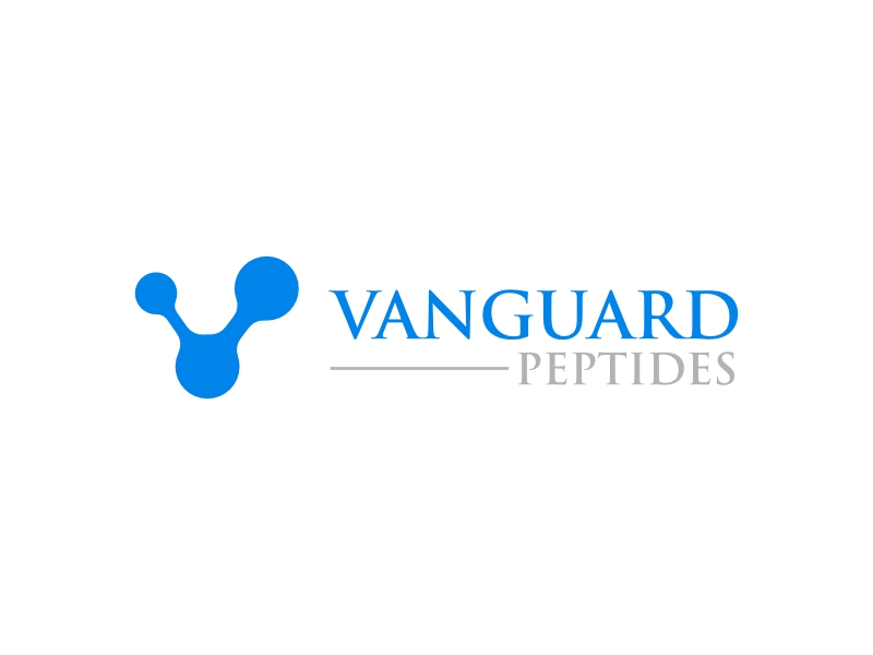 Vanguard Peptides logo design by rizuki