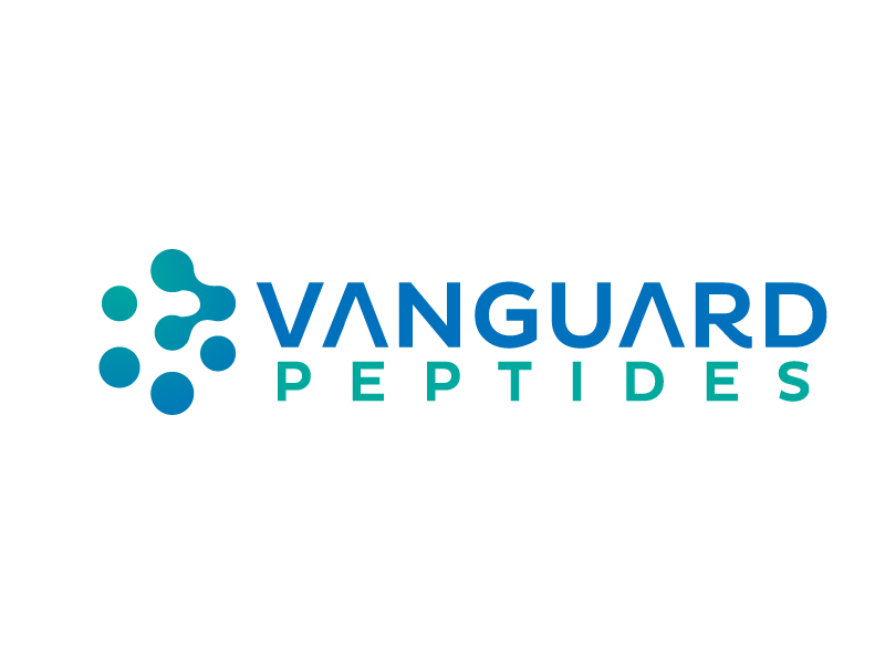 Vanguard Peptides logo design by jaize