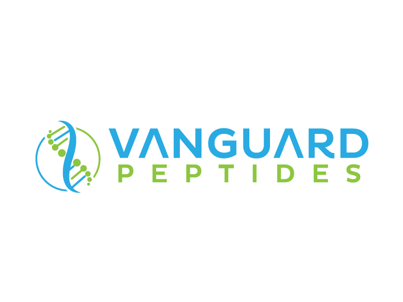 Vanguard Peptides logo design by jaize