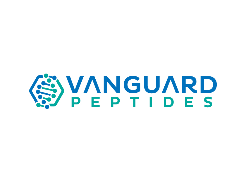 Vanguard Peptides logo design by jaize