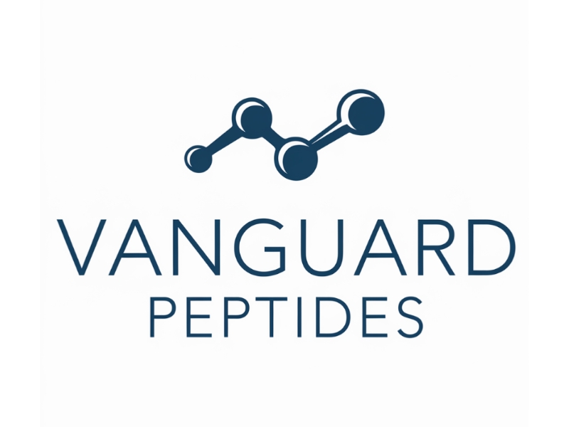Vanguard Peptides logo design by Marena