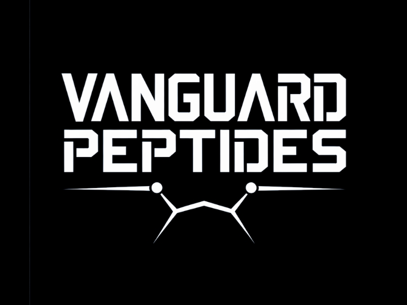Vanguard Peptides logo design by Marena