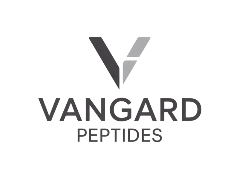 Vanguard Peptides logo design by Marena