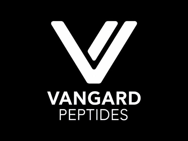 Vanguard Peptides logo design by Marena