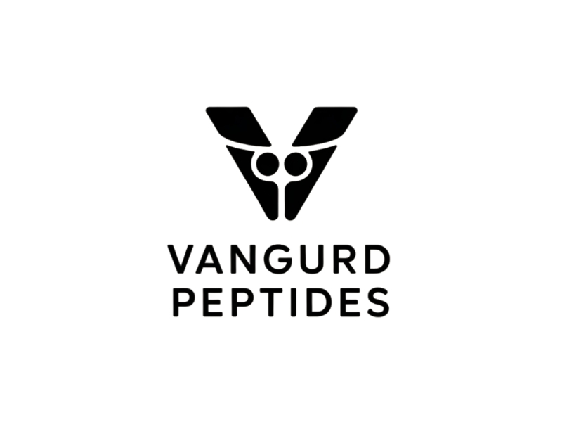 Vanguard Peptides logo design by Marena