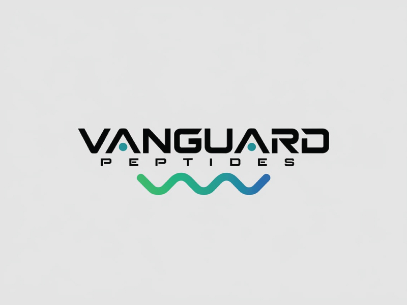 Vanguard Peptides logo design by pixalrahul