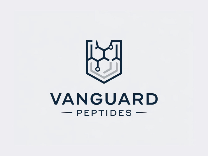 Vanguard Peptides logo design by pixalrahul