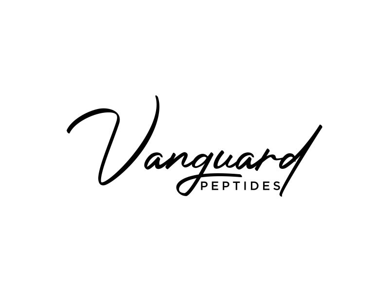 Vanguard Peptides logo design by azic studio