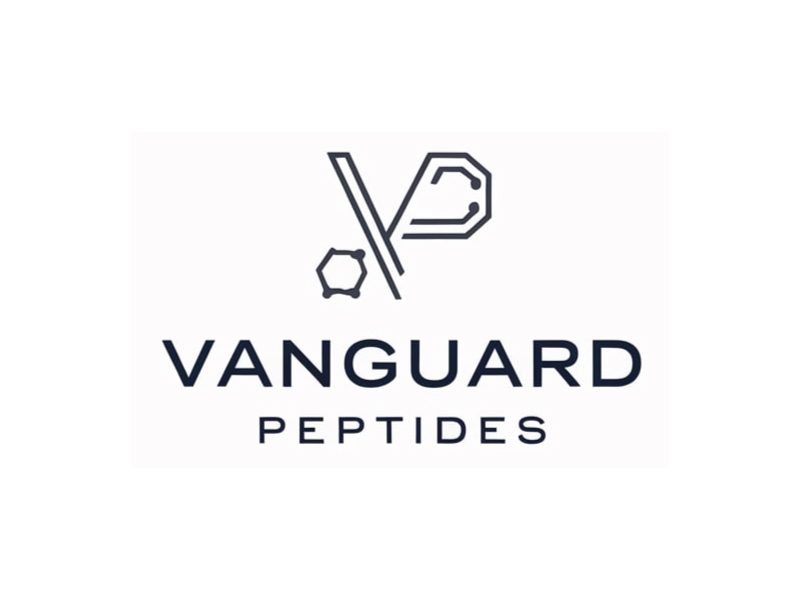 Vanguard Peptides logo design by pixalrahul