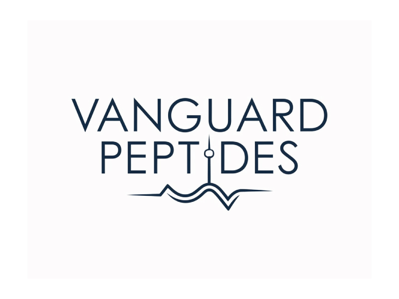 Vanguard Peptides logo design by pixalrahul