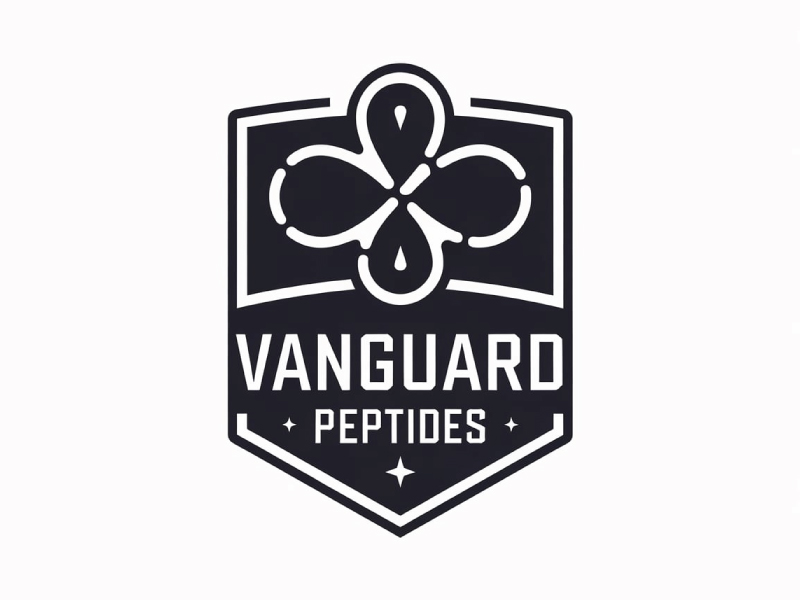 Vanguard Peptides logo design by pixalrahul