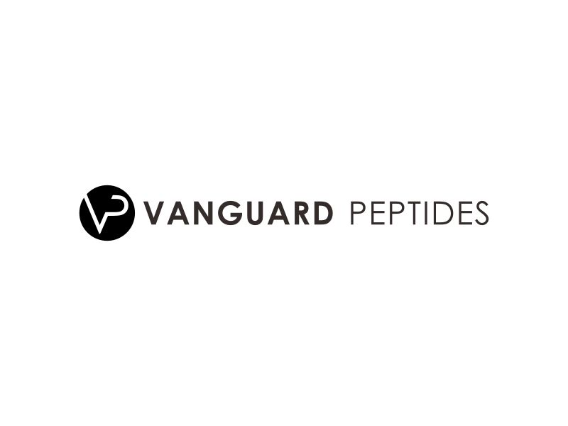 Vanguard Peptides logo design by perkasa
