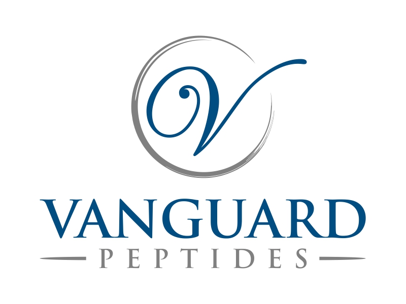 Vanguard Peptides logo design by cintoko