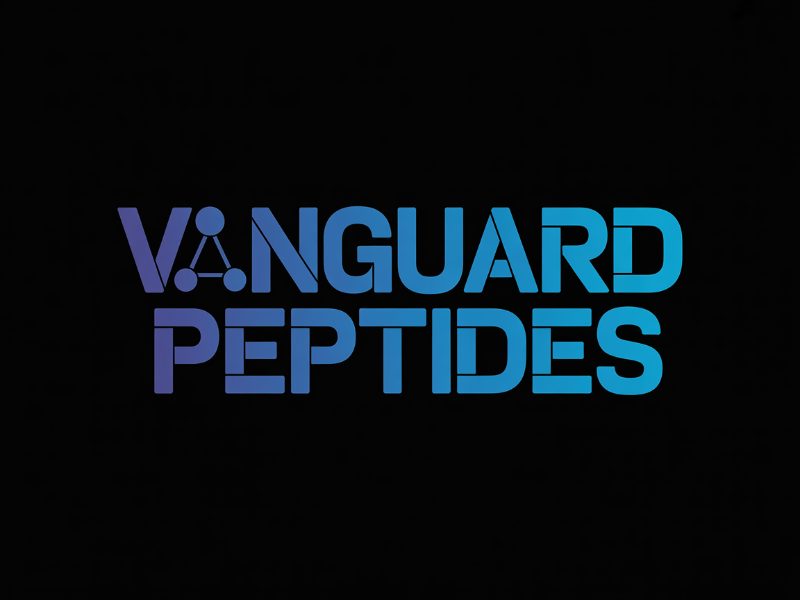 Vanguard Peptides logo design by XenaArt