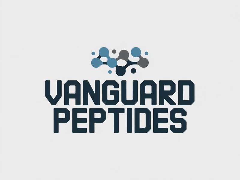 Vanguard Peptides logo design by XenaArt