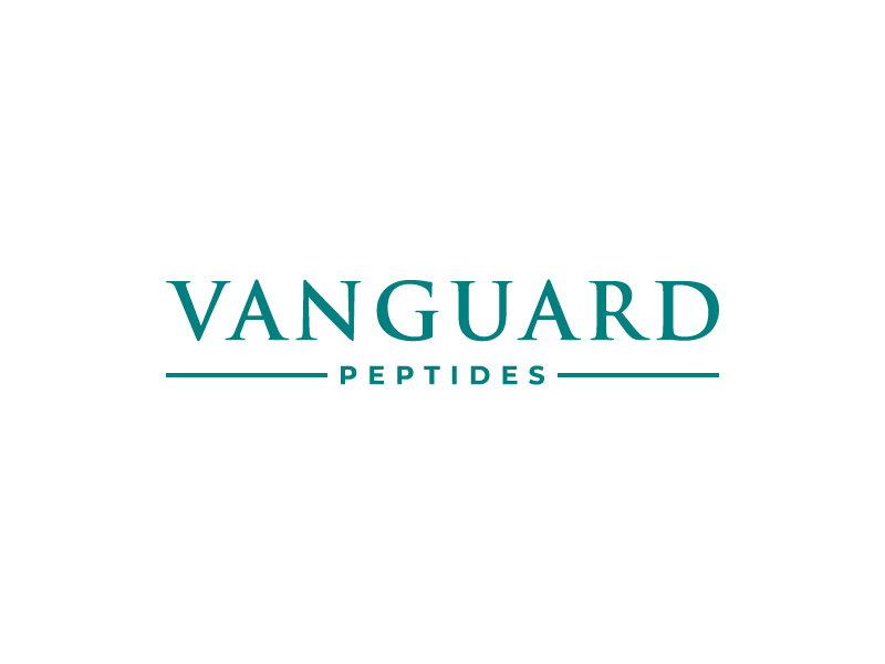 Vanguard Peptides logo design by planoLOGO
