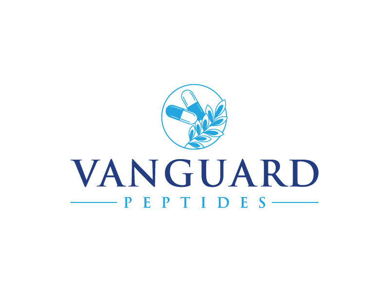 Vanguard Peptides logo design by aryamaity