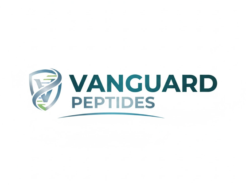 Vanguard Peptides logo design by Mr uink