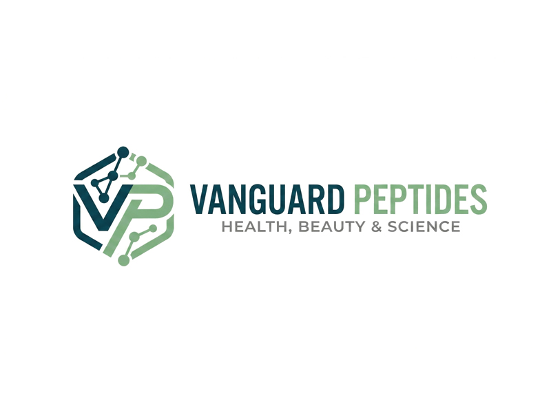 Vanguard Peptides logo design by jandu