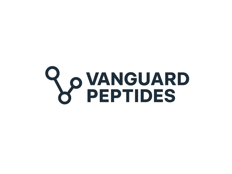 Vanguard Peptides logo design by jandu