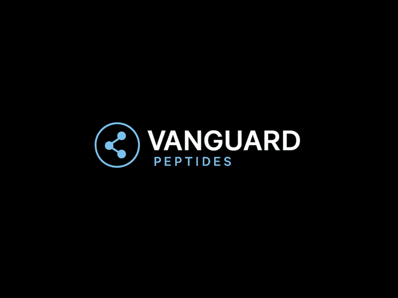 Vanguard Peptides logo design by jandu