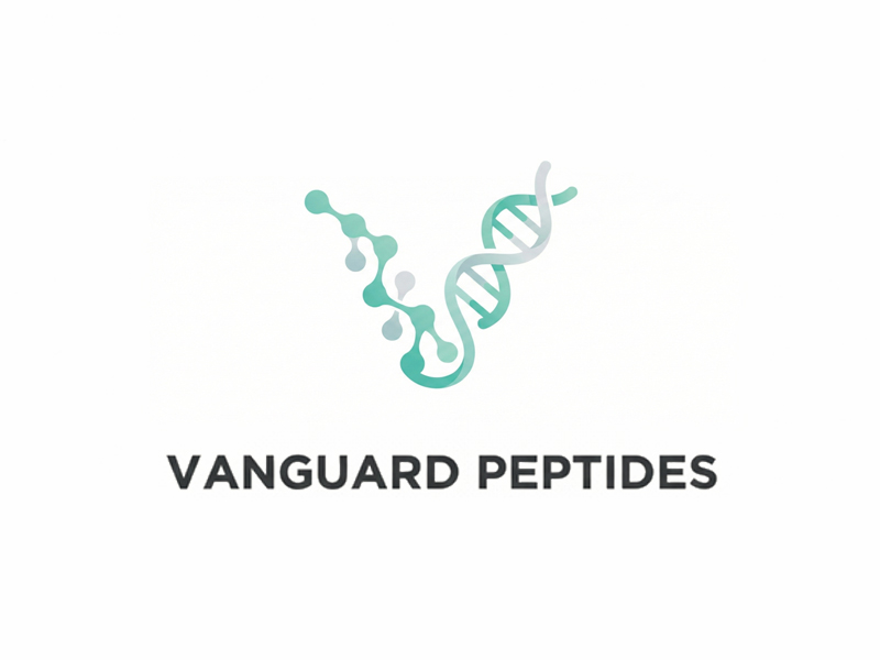 Vanguard Peptides logo design by jandu