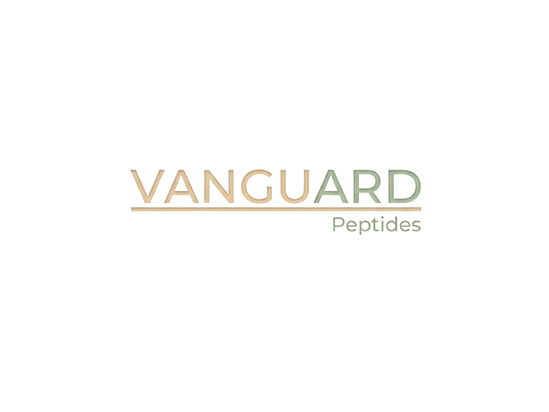 Vanguard Peptides logo design by jandu
