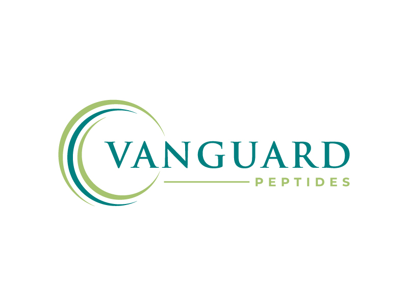 Vanguard Peptides logo design by planoLOGO