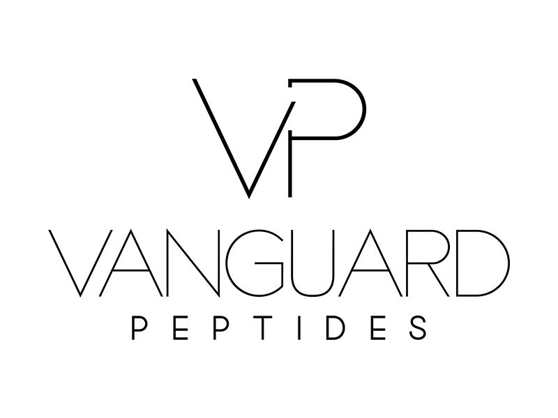 Vanguard Peptides logo design by shernievz